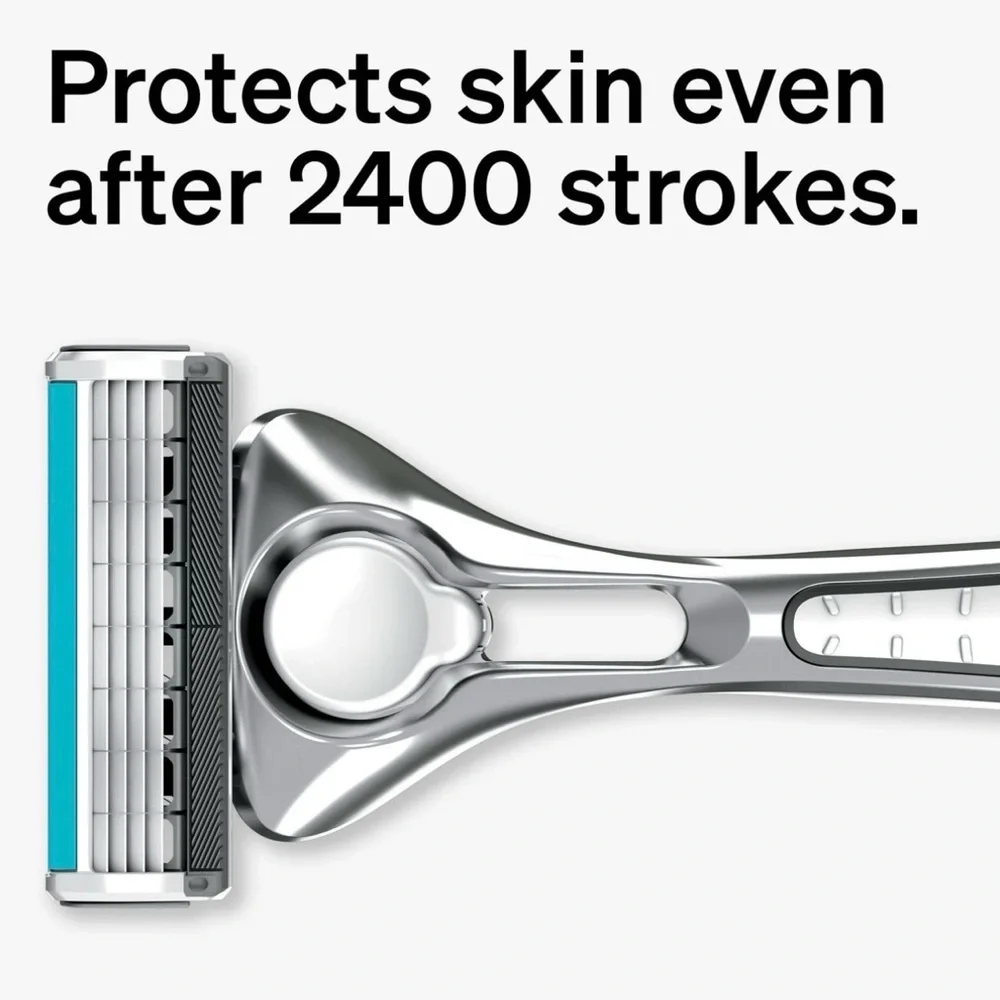 5 Schick Quattro For Men Titanium Refill Razor Blades 2ct